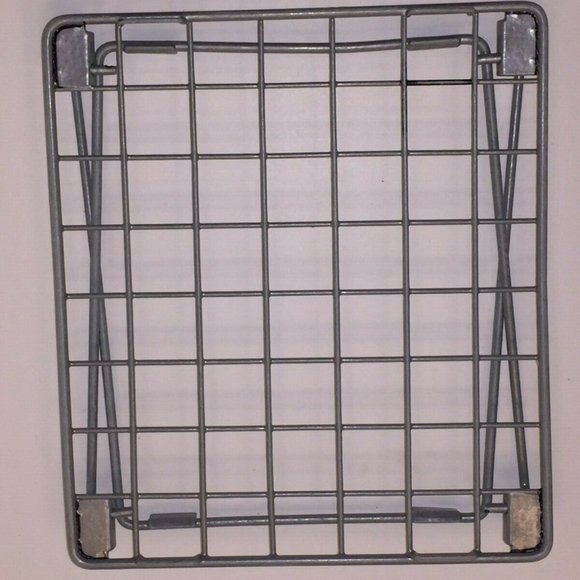 LockerMate Stac-A-Shelf Wire Stackable Locker Organizing Shelf Gray - Picture 1 of 2